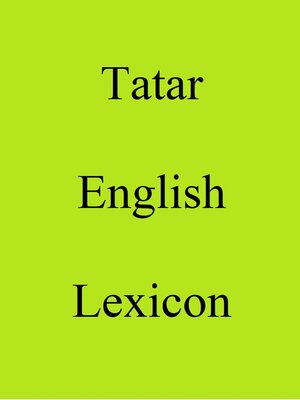 cover image of Tatar English Lexicon